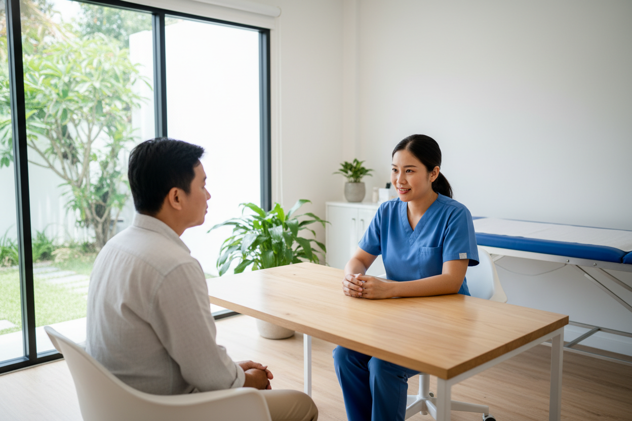 Confidential herpes consultation at a Koh Samui clinic