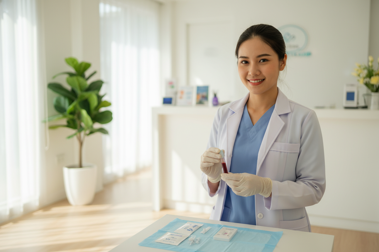 Confidential HIV testing at a Koh Samui clinic