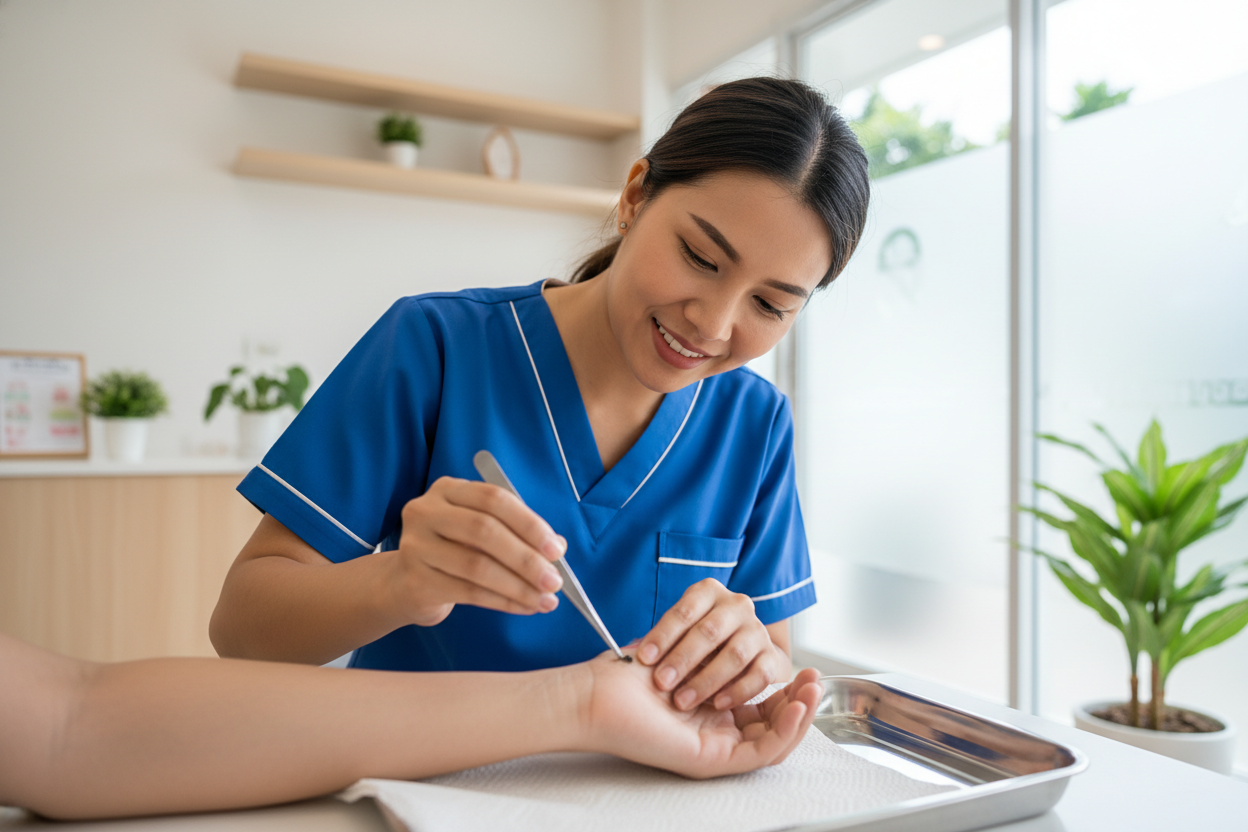 Tick bite removal and treatment in Koh Samui